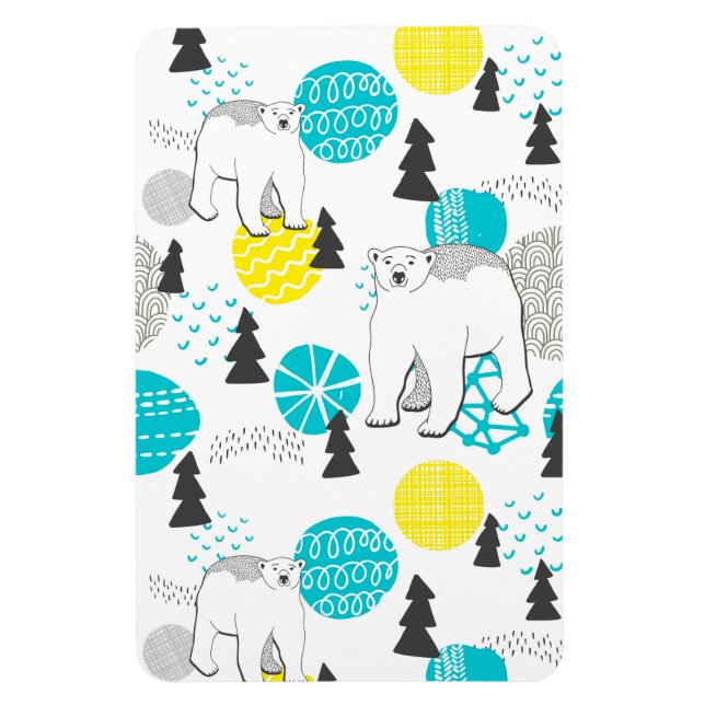 Polar bear magnet (Vertical)