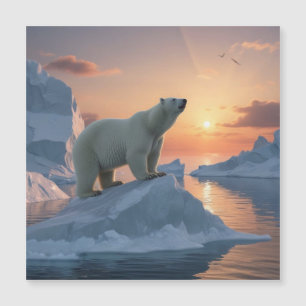 Polar Bear Magnetic Card