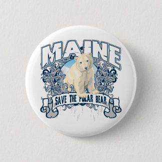 Polar Bear Maine 6 Cm Round Badge