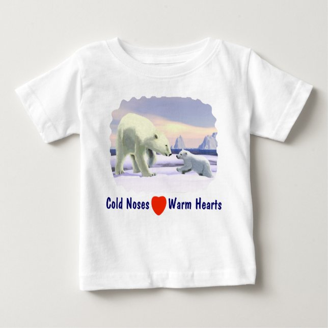 Polar Bear - Mama Nose Best Baby T-Shirt (Front)