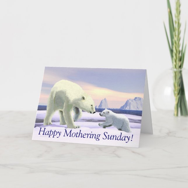 Polar Bear - Mama Nose Best Card (Front)