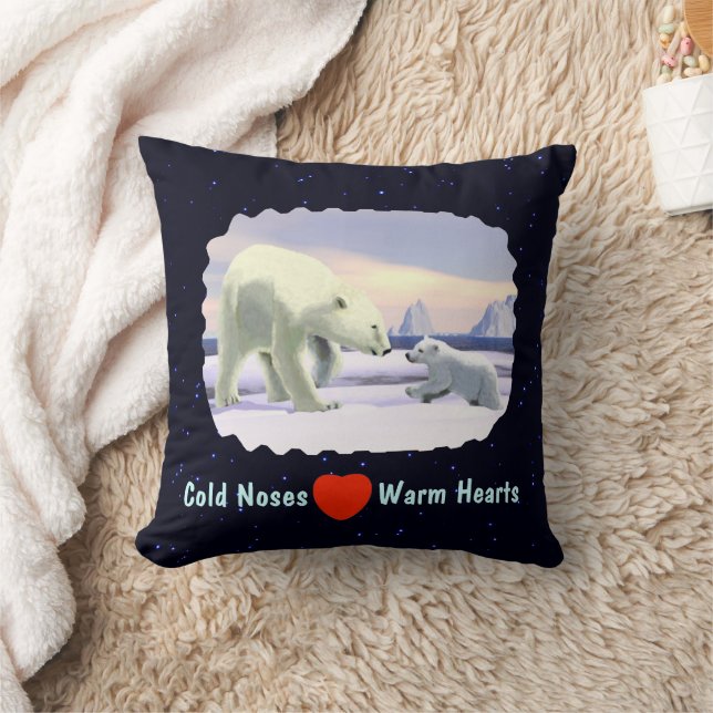 Polar Bear - Mama Nose Best Cushion (Blanket)
