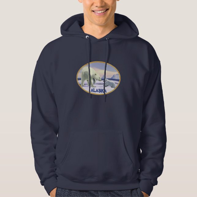 Polar Bear - Mama Nose Best Hoodie (Front)