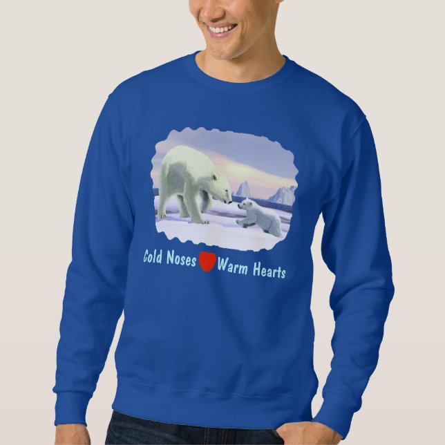 Polar Bear - Mama Nose Best Sweatshirt (Front)