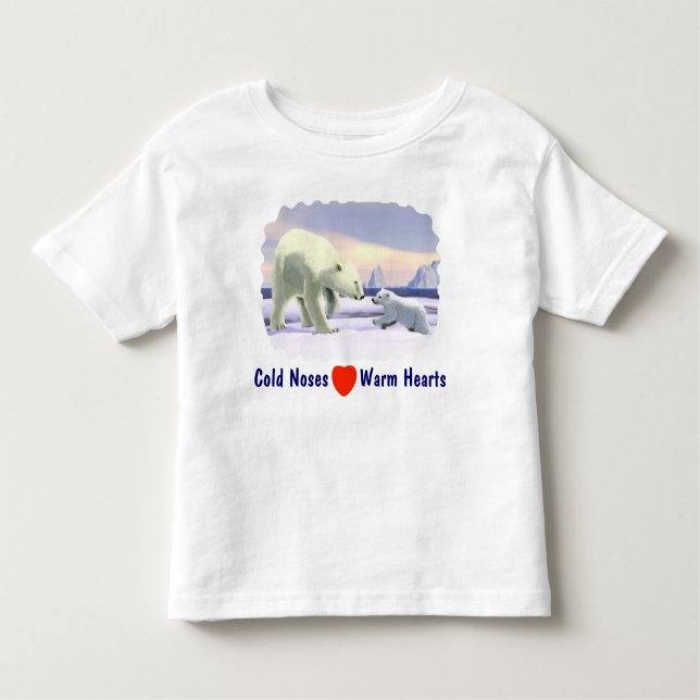 Polar Bear - Mama Nose Best Toddler T-Shirt (Front)