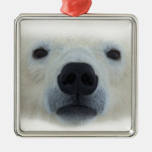 Polar Bear Metal Tree Decoration