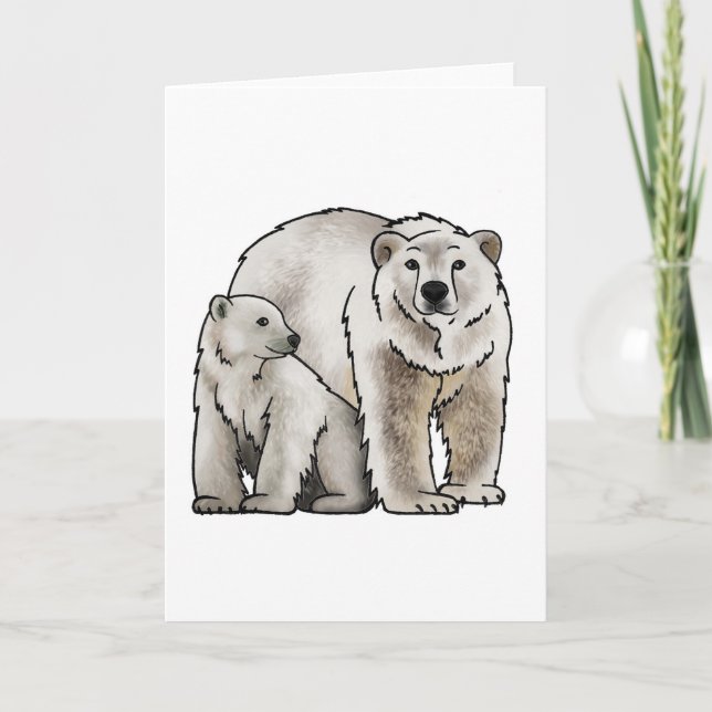 Polar Bear Mom Card (Front)