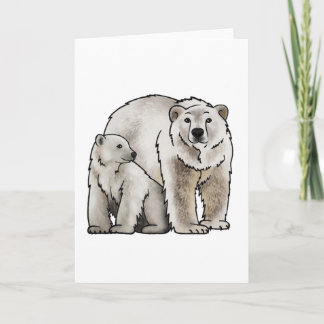 Polar Bear Mom Card