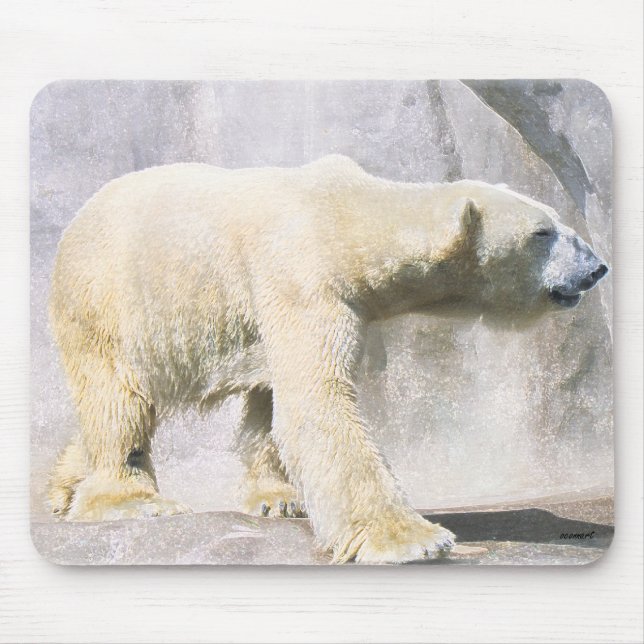 polar bear mouse pad (Front)