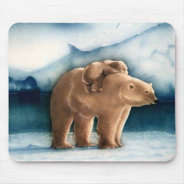 Polar Bear Mouse Pad (Front)