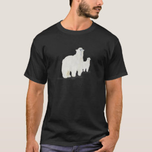 Polar Bear Mum And Yearling T-Shirt