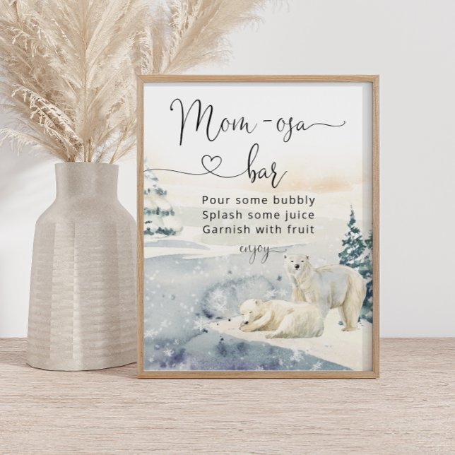 Polar Bear Mum-osa Bar Poster (Creator Uploaded)