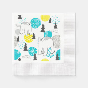 Polar bear napkin