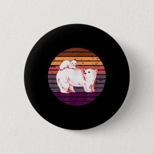 Polar Bear, North Pole Polar Bear, Environmental P 6 Cm Round Badge