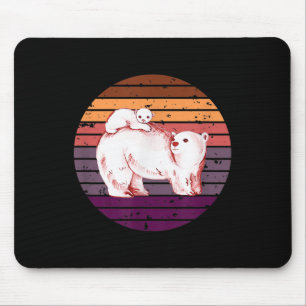Polar Bear, North Pole Polar Bear, Environmental P Mouse Pad