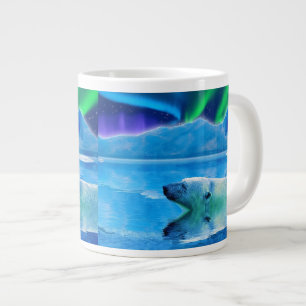 Polar Bear & Northern Lights Jumbo Soup Mug