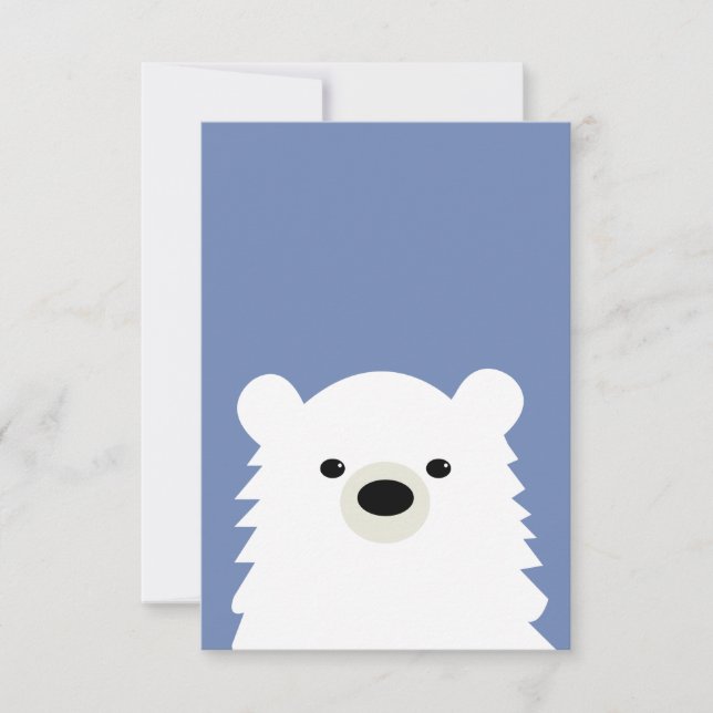 Polar Bear Note Card (Front)