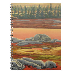 Polar Bear Notebook Personalised Bear Art Notebook