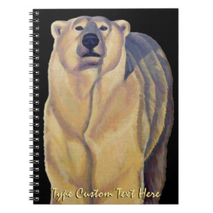 Polar Bear Notebook Personalised Bear Art Notebook