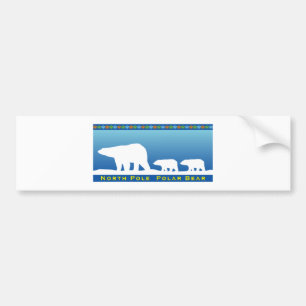 Polar Bear on Ice Bumper Sticker