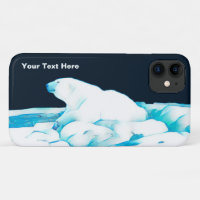 Polar Bear On Ice