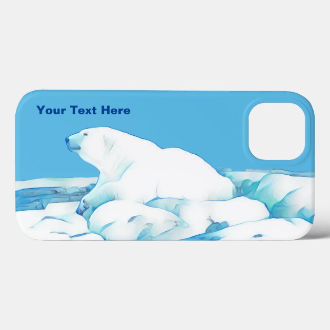Polar Bear On Ice Case-Mate iPhone Case (Back (Horizontal))