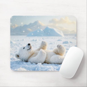 Polar Bear On Ice  Mouse Pad