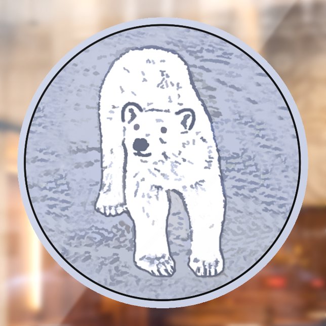 Polar Bear on Ice Painting - Original Wildlife Art (Sheet 2)