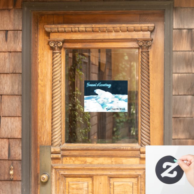 Polar Bear On Ice - Season's Greetings (Home Door)