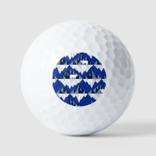 Polar Bear on Iceberg Seamless Pattern. Golf Balls