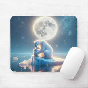 Polar Bear On Melting Iceberg Mouse Pad