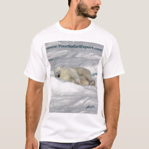 Polar Bear on Pack Ice (front & back design) T-Shirt