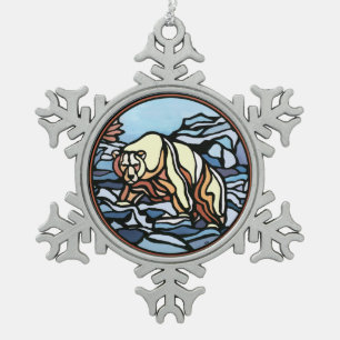 Polar Bear Ornament Holiday Bear Art Decorations