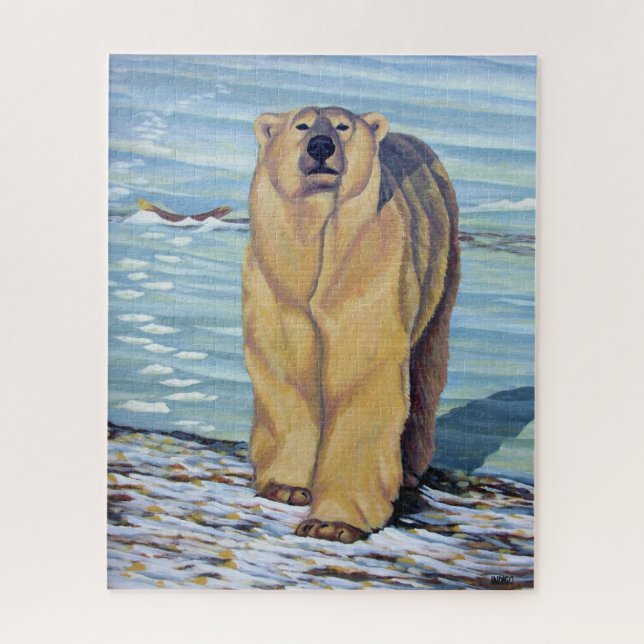 Polar Bear Painting Puzzle Polar Bear Art Puzzles (Vertical)