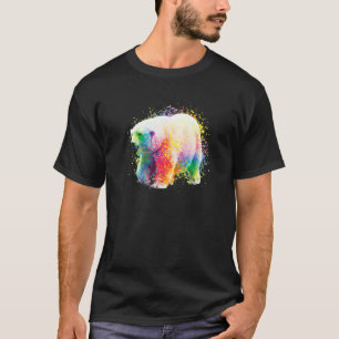 Polar Bear Painting Zookeeper   T-Shirt