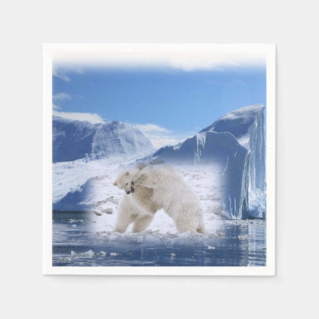 Polar Bear Paper Napkins (Front)