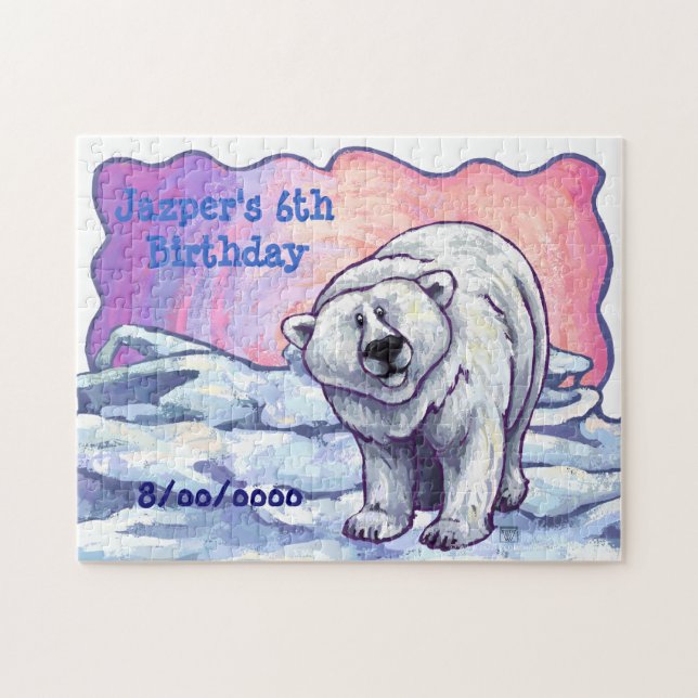 Polar Bear Party Centre Jigsaw Puzzle (Horizontal)