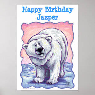 Polar Bear Party Centre Poster