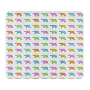 Polar Bear Pattern Cutting Board