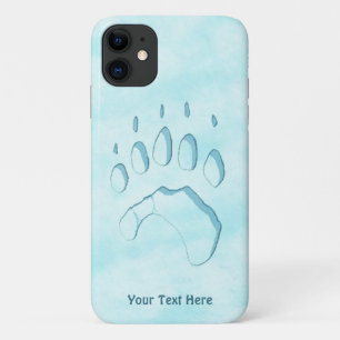 Polar Bear Paw Print iPhone 11 Case