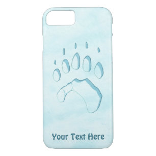 Polar Bear Paw Print iPhone 8/7 Case