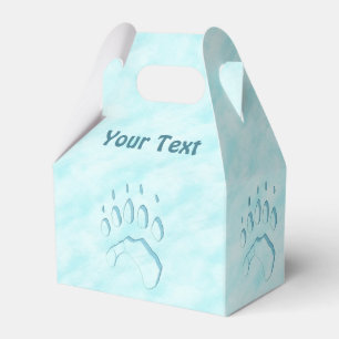 Polar Bear Paw Print Favour Box