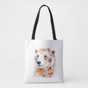 Polar Bear Playful Adorable Fun Animal Colourful Tote Bag