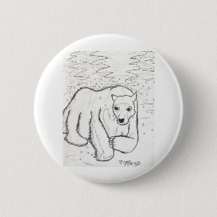 Polar Bear Plunge 6 Cm Round Badge