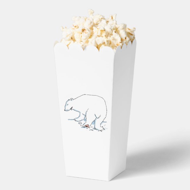 Polar Bear popcorn boxes (Popped)