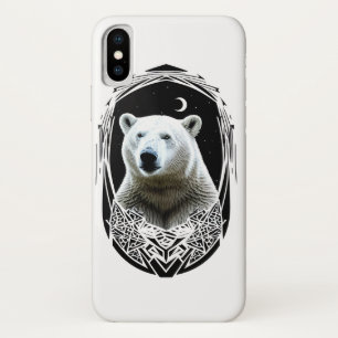 Polar bear portrait iPhone x case