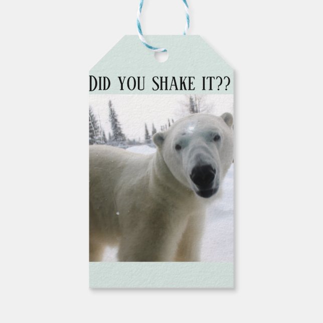 Polar Bear Present Tag (Back)