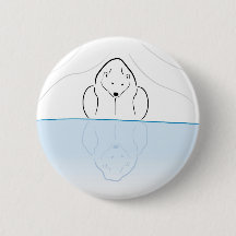 Polar bear Reflection on global warming