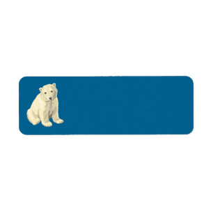polar bear return address label