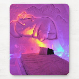 Polar Bear Room at Hotel de Glace, Quebec, Canada Mouse Pad